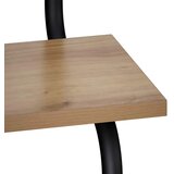  Zidna polica s 2 razine Hrast artisan 60 x 24 5 x 61 cm - Hrast artisan 60 cm 2 razine | shoptok.hr