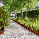  Rubnjaci za travnjak 10 kom fleksibilni 15x103 cm čelik COR-TEN | shoptok.hr
