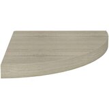 vidaXL plutajuće kutne police 2 kom boja hrasta 35 x 35 x 3,8 cm MDF | shoptok.hr