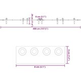  Komplet opreme za drsna vrata 400 cm jeklo črne barve, (22046908) | Shoptok.si