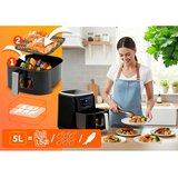  BD-652 friteza na vroč zrak 5 L, 1500 W &amp;ndash; črno-srebrna Slike