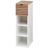 Voleo viseči element, bela, hrast artisan | Shoptok.si