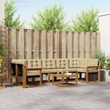  Set vanjskih sofa 8 kom. Prirodna i bež | shoptok.hr