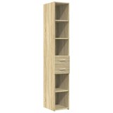 Maison Chic Visoka omara - Komoda - Predalnik sonoma hrast 30x42,5x185 cm inženirski les, (21719039) Cene