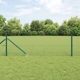 vidaXL Zavarena žičana ograda s 13 šiljaka Zelena 0.8x25 m Čelik | shoptok.hr