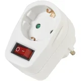 Schuko adapter s prekidacem AS1W