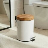  Kanta za smeće na pedalu, bambus/bijela, 3 L | shoptok.hr