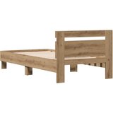  Krevetna konstrukcija Umjetnički hrast 193 x 95 x 88 cm | shoptok.hr