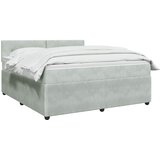  Boxspring krevet s madracem Svjetlosiva 140 x 200 cm Baršun | shoptok.hr