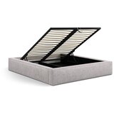 Micadoni Bež tapecirani bračni krevet s prostorom za odlaganje s podnicom 140x200 cm Simon Olivia – | shoptok.hr