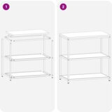  Polica za skladištenje hrane s policom s pohranom 60 x 50 x 92 cm Čelik | shoptok.hr