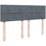  Krevet s oprugama i madracem tamnosivi 140x200 cm baršunasti | shoptok.hr