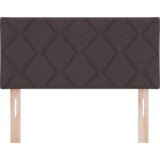  LED uzglavlje dizajn dijamantskih blokova tamno smeđe 100 cm tkanina | shoptok.hr