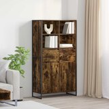  Kreveta 2 pcs Dimni hrast 81 x 36 x 150.5 cm Konstruirano drvo | shoptok.hr