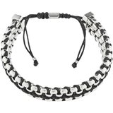 Calvin Klein Zapestnica črna / srebrna | Shoptok.si