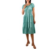 Gemre Green midi dress with ruching Tarano | shoptok.hr