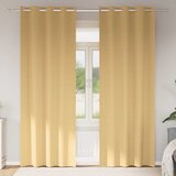  Zavjese za blackout s prstenovima 2 pcs Bež 245 x 140 cm | shoptok.hr