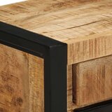 vidaXL Nočna omarica 40x30x50 cm Masivni neobdelan les Mango | Shoptok.si