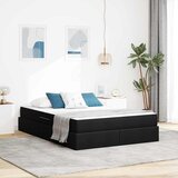  s madracem i skladištem Crna 140 x 200 cm Poliester | shoptok.hr