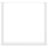  Noge za jedilno mizo v obliki črke U, 3 kosi, bele barve, 90 x (72-73) cm, jeklo | Shoptok.si