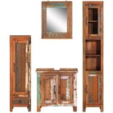 Maison Chic Kopalniški sestavi - Kopalniška garnitura 4-delna trden akacijev les, (21788233) | Shoptok.si