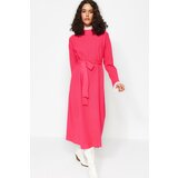 Trendyol Pink Pearl Detailed Knitwear Dress cene