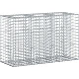  Gabionski uzdignuti krevet Srebrno 130 x 50 x 80 cm - 130 x 50 x 80 cm | shoptok.hr