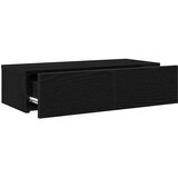  Zidna polica s ladicama crna 60x26,5x15 cm izrađeno drvo | shoptok.hr