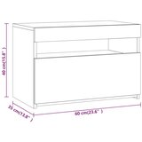 TV omarica z LED lučkami dimljeni hrast 60x35x40 cm, (20601099) | Shoptok.si