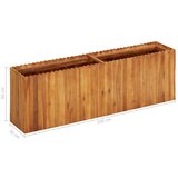  Vrtna posuda za sadnju od masivnog bagremovog drva 150x30x50 cm | shoptok.hr