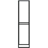 vidaXL Stalak za drva crni 50x30x209 cm čelik | shoptok.hr