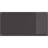 vidaXL Zaščita za kuhinjo 2 pcs Temno siva 120 x 60 cm kaljeno steklo | Shoptok.si