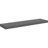  Plutajuća zidna polica visoki sjaj siva 90 x 23,5 x 3,8 cm MDF | shoptok.hr