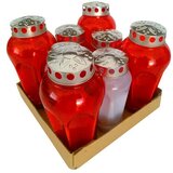  Nagrobna sveča Mojca - set 4+4 (Rdeča in bela) cene