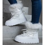 Gemre White insulated snow boots with fur Arilla | shoptok.hr