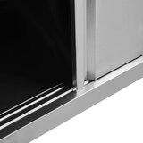 vidaXL Radni stol s kliznim vratima 100 x 50 x (95 - 97) cm od čelika | shoptok.hr