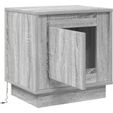  Noćni ormar Siva 44 x 34,5 x 45 cm Konstruirano drvo | Eponuda.com