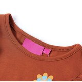  Dječja majica s dugim rukavima boja konjaka 104 | shoptok.hr