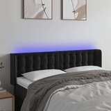  Uzglavlje crno 147x16x78/88 cm baršunasto Cijene
