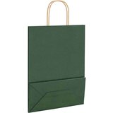 Papirnate vrećice 250 kom s ručkama zelene 26x12x35 cm | shoptok.hr