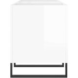 vidaXL Omarica za gramofonske plošče sijaj bela 121x38x48 cm inž. les | Shoptok.si