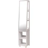 ormarić sa ogledalom i 5 polica 30X30X155,5Cm mdf bela
