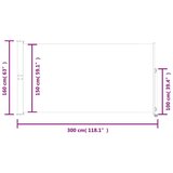  Uvlačiva bočna tenda za terasu 160 x 300 cm smeđa | shoptok.hr