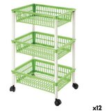 Kolica za Povrće Tontarelli Mito 3 Plastika Zelena 40 x 29 x 62 cm (12 kom.) | shoptok.hr