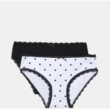 Sinsay Pamučne gaćice figice s mašnicama 2 pack | shoptok.hr