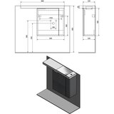 Sapho Rjava stenska omarica brez umivalnika v borovem dekorju 50x50 cm Latus Vi – | Shoptok.si