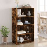  Visoka komoda boje hrasta 70 x 41 x 124 cm konstruirano drvo | shoptok.hr
