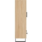  Visoka komoda boja hrasta 69,5 x 31 x 115 cm konstruirano drvo | shoptok.hr