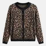 Sinsay Кардиган з домішкою віскози з леопардовим принтом | shoptok.hr