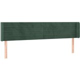  LED posteljno vzglavje temno zeleno 203x16x78/88 cm žamet, (20954535) | Shoptok.si